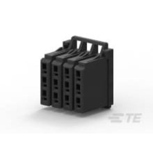 Te Connectivity DYNAMIC 1500T REC HSG 12P X BLACK 1-2069029-4